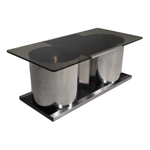 Coffee Table with Concealed Dry Bar by Ludovico Acerbis for Acerbis, Italy, 1970s For Sale