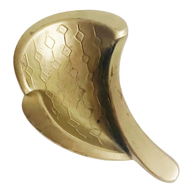 1970s Abstract Cast Brass Dish For Sale