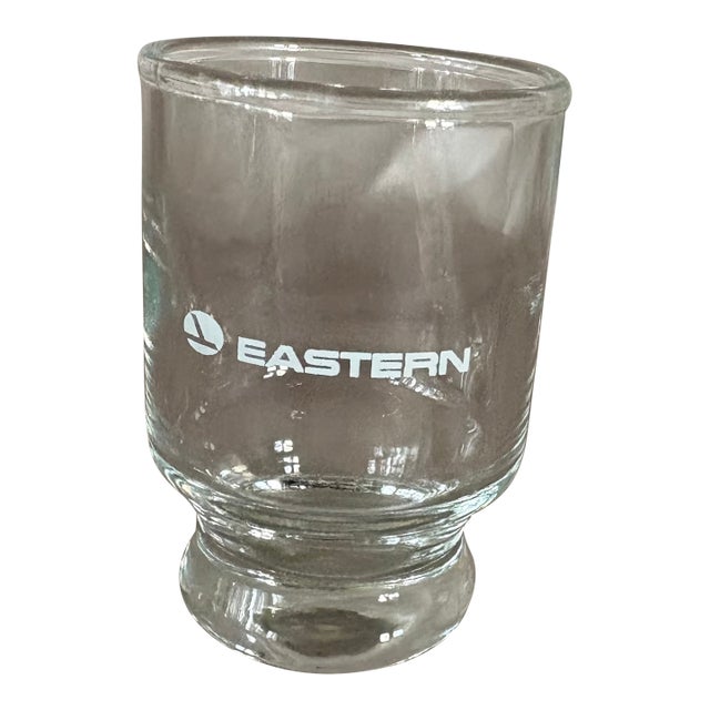 Vintage Eastern Airline Shot Glass Memorabilia First Class Souvenir Toothpick Holder For Sale