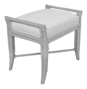 Small Malacca Bench - Light Gray