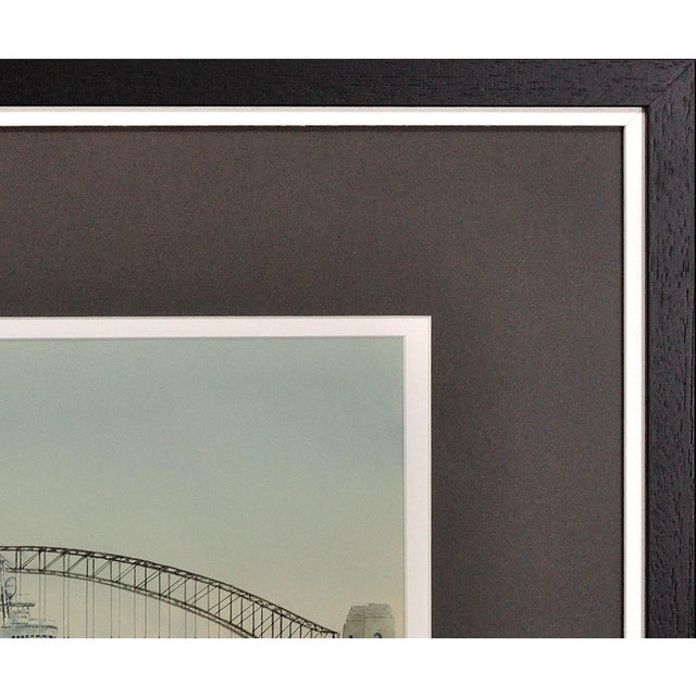 1950s Eric Tufnell, HMS Newcastle in Sydney Harbour, 1956, Watercolour, Framed For Sale - Image 5 of 18