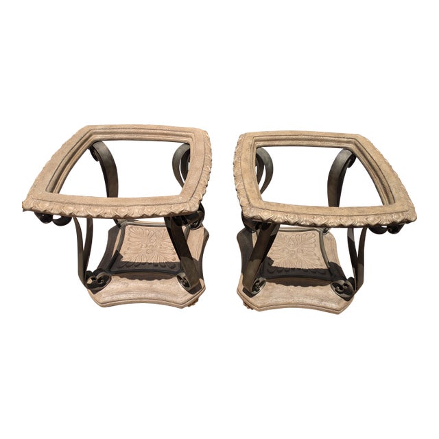 Thomasville Side/End Tables No Glass Set of 2. For Sale