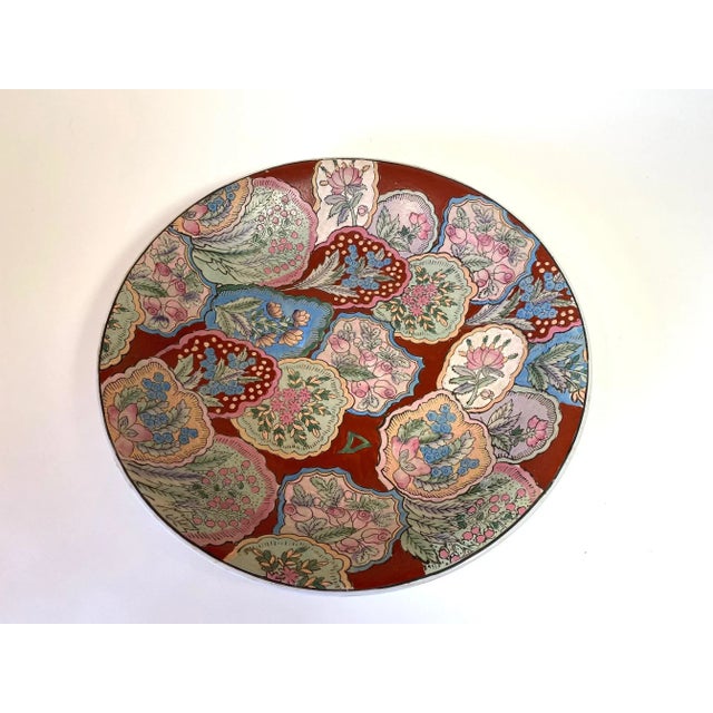 Vintage Chinese Hand Painted Decorative Bowl For Sale In New York - Image 6 of 10