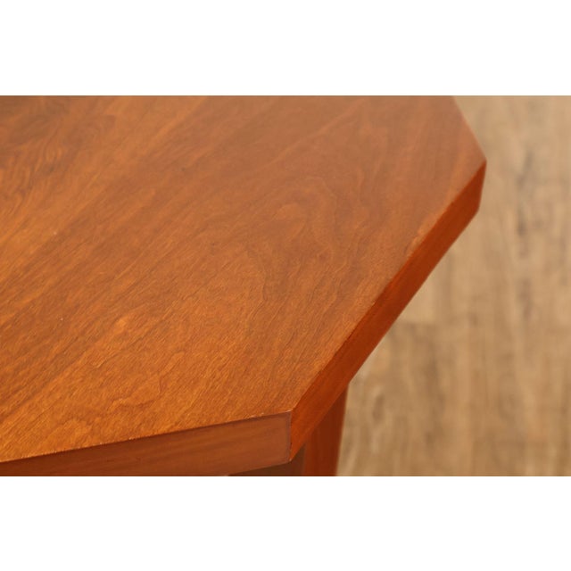 1990s Stickley Mission Collection Cherry Octagonal Tabouret For Sale - Image 5 of 18