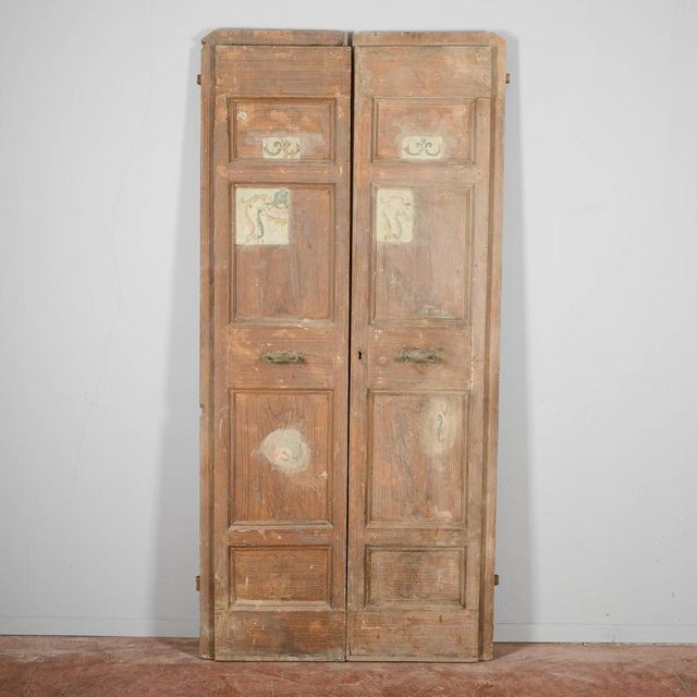 Lacquered Door with Decorations, 18th Century For Sale - Image 9 of 9