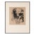Leonard Baskin Artist Proof Portrait Etching, Signed, Framed 27” X 33 For Sale