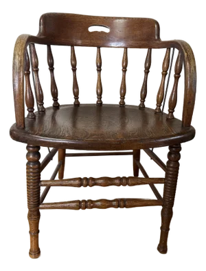 VIntage Oak Captain’s Chair