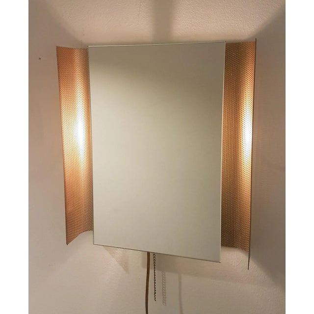 Mid-Century Perforated Illuminated Mirror by Floris Fiedeldij for Artimeta, 1960s For Sale - Image 4 of 8