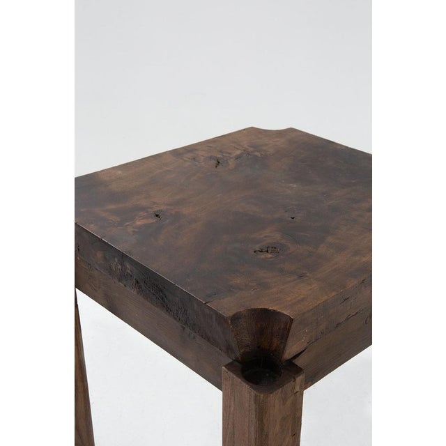 Mid-Century Modern Brazilian Walnut Game Table, 1950s For Sale - Image 3 of 13