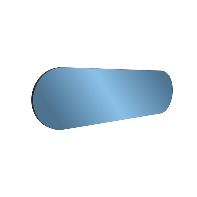 Transitional Balducci Oval Sapphire Blue Mirror Long For Sale - Image 3 of 10