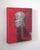 Contemporary Allude to the Cross of St. Andrew by Elena Burykina | Oil on panel Helmet against a red background For Sale - Image 3 of 5