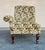Victorian Vintage English One Arm Slipper Chair For Sale - Image 3 of 5