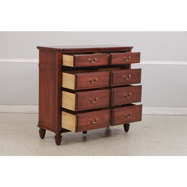 Durham Cherry 8 Drawer Dressing Chest For Sale - Image 4 of 15
