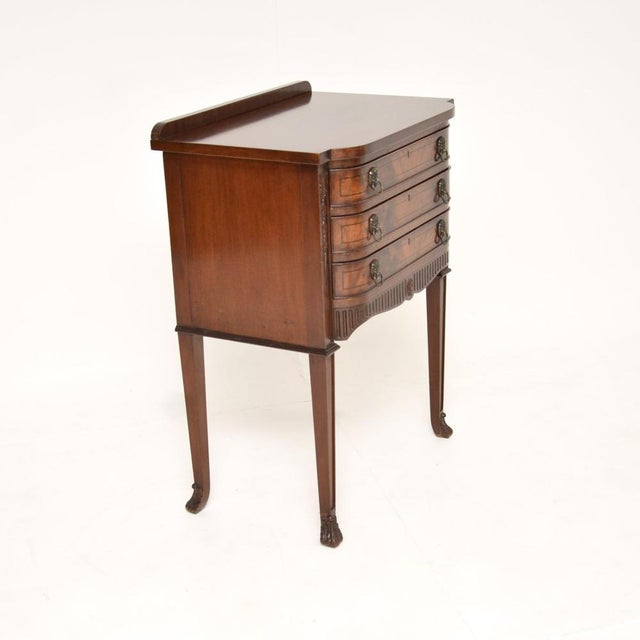 Antique Sheraton Style Server Side Table, 1930s For Sale - Image 3 of 10