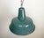 Industrial Green Enamel Factory Lamp, 1960s For Sale - Image 6 of 15