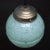 French Clichy Green Reeded Glass Pendant Lamp For Sale - Image 4 of 6