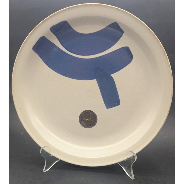Cream Vintage Iron Mountain Stoneware "Lookout Mountain" Plate For Sale - Image 8 of 11