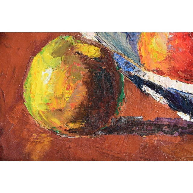 Jean Lehmann, Still Life with Apples and Grapes, 1931, Oil on Canvas For Sale - Image 7 of 14