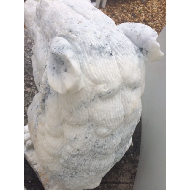 Hand Carved White Granite Foo Dogs A Pair Chairish