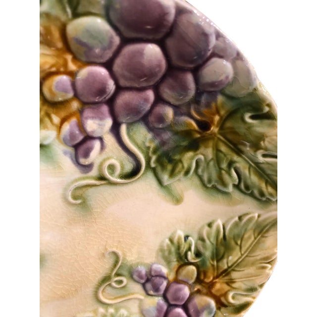 19th Century French 19th Century Grape Plate For Sale - Image 5 of 7