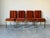 Mid-Century Modern Set of Four Mid- Century Brass & Orange Velvet Chenille Dining Chairs by Milo Baughman for Dia For Sale - Image 3 of 12