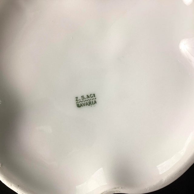 Ceramic Late 19th Century Zea Scherzer z.s. & Co. Porcelain Creamer and Sugar Set- 2 Pieces For Sale - Image 7 of 9