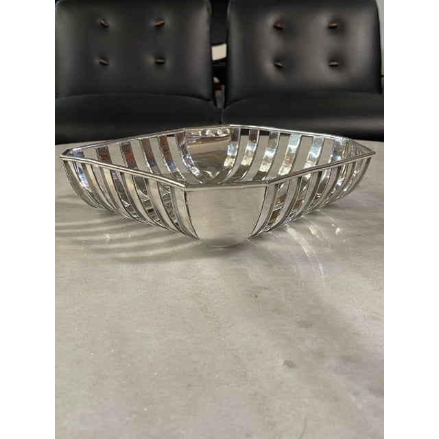 Mid 20th Century Fratelli Cacchione Sterling Silver Center Piece Bowl For Sale - Image 9 of 12