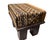 African Vintage Footstool/Low Stool W/Bogolan Mud Cloth 16" W For Sale - Image 3 of 8