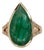 7.5Ct Zambian Emerald Ring With Earth-Mined Diamond Accents: 14k Gold, Size 6.75 For Sale
