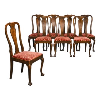 Art Nouveau Dining Chairs, Set of 8 For Sale