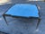 Vintage Louis XVI Style Wrought Iron and Antiqued Mirror Glass Top Coffee Table For Sale - Image 14 of 18