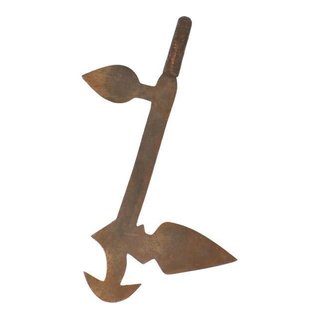 Early 20th Century Central African Old Ceremonial Knife For Sale