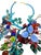 A wearable garden of gorgeous color. This elaborate 14-16” Murano glass eye-catching statement necklace features an...