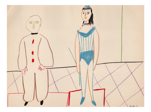 Pablo Picasso, The Clown and the Acrobat, Lithograph, 1954