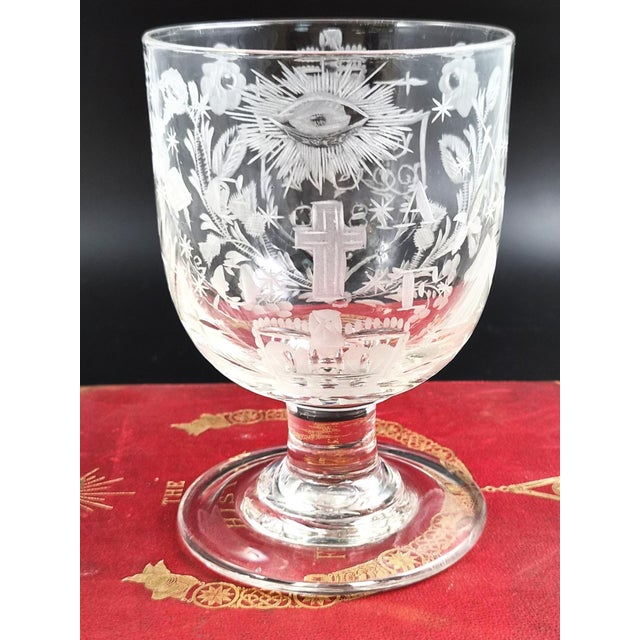 English Gaof Wheel-Engraved Lead-Glass Rummer, 1820s For Sale - Image 13 of 14