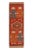 Textile 1950s Vintage Tribal Runner in Red and Orange Pictorial Medallions For Sale - Image 7 of 7
