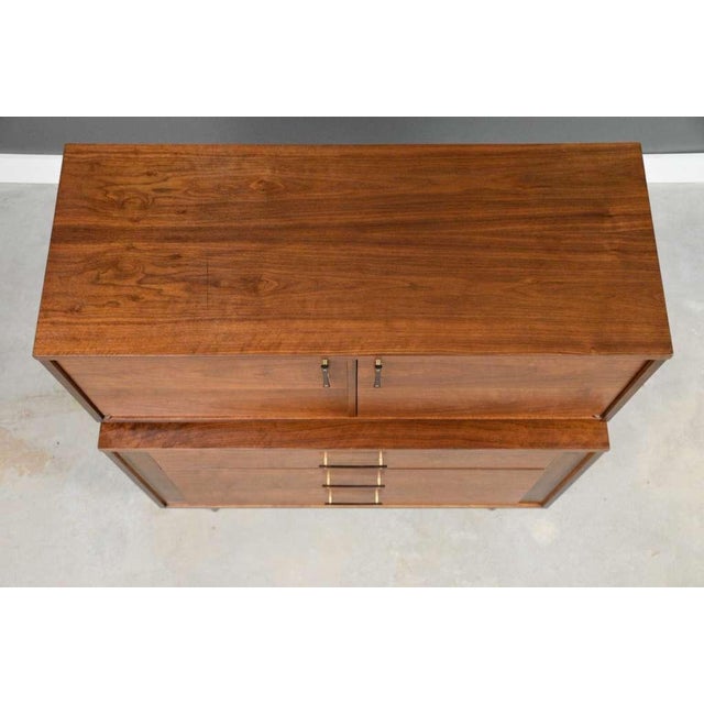 1960s Refinished Walnut Tall Dresser by Kroehler Furniture For Sale - Image 12 of 14