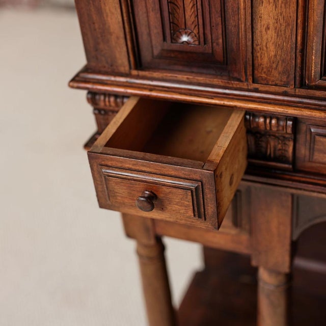 17th Century French Oak & Walnut Cabinet For Sale In Birmingham - Image 6 of 10