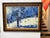 Vintage Large MC Oil on Canvas Winter Landscape For Sale In Miami - Image 6 of 11