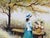 1960s 1960s Vintage Harrison E. Clark Impressionist Woman in Garden Oil on Canvas Painting, Framed For Sale - Image 5 of 12