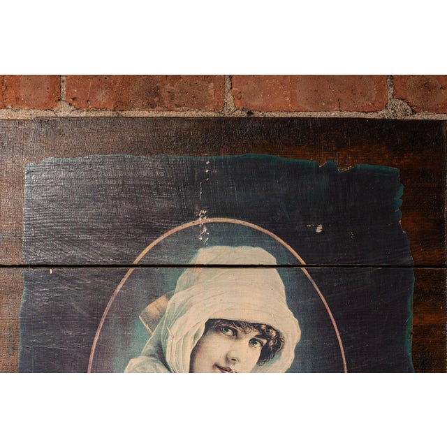 Vintage Pabst Blue Ribbon Advertising Panel For Sale - Image 4 of 8