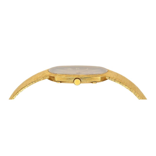 1960s Audemars Piguet 28mm 18k Gold Brown Fumé Sunburst Mesh Bracelet Watch For Sale In Miami - Image 6 of 14