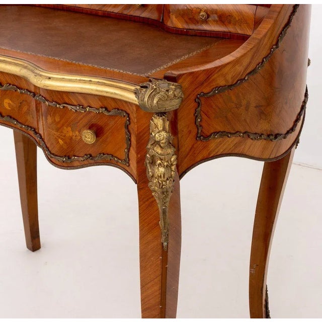 Louis XV Style Marquetry Kingwood Escritoire For Sale - Image 10 of 13