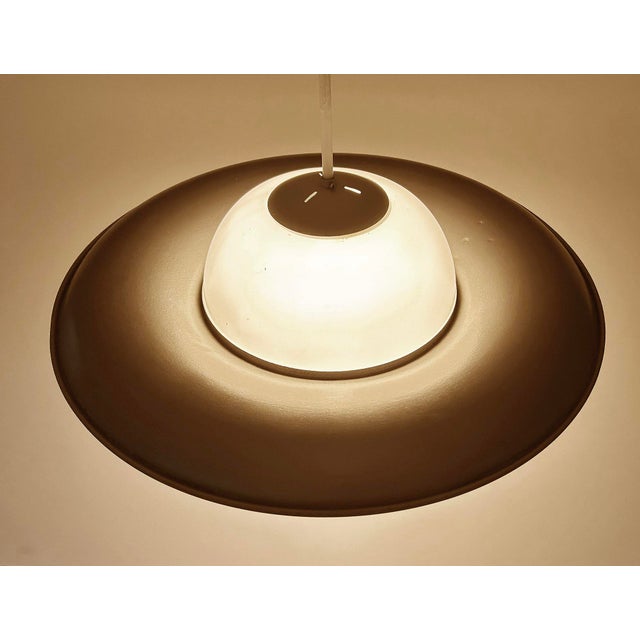 Large Art Deco Glass Pendant Lights, 1930s, Set of 2 For Sale - Image 4 of 15