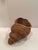 Dramatic huge rattan organic modern sculpture in the shape of a shell. Makes an unusual and striking sculptural accessory.