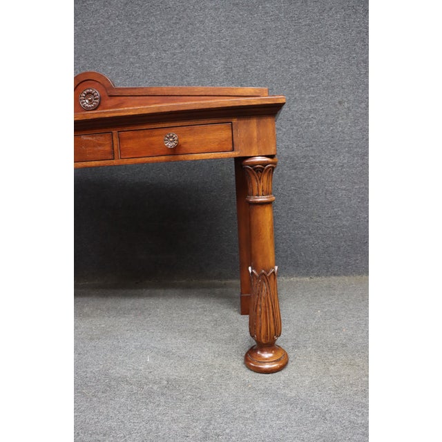 Wood Hickory Chair Co. Mahogany Console Table With Drawers For Sale - Image 7 of 13
