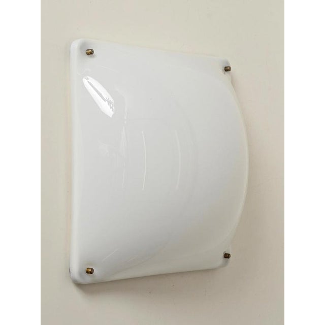 Large Black 33.3 White Acrylic Glass Ceiling Light by Luigi Molin, Italy, 1970s For Sale - Image 6 of 14