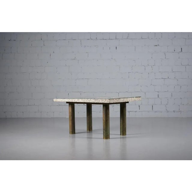 Exceptional mosaic table inspired by Van Gogh's masterpiece "Country Road in Provence." The mosaic is applied to a 4 cm...