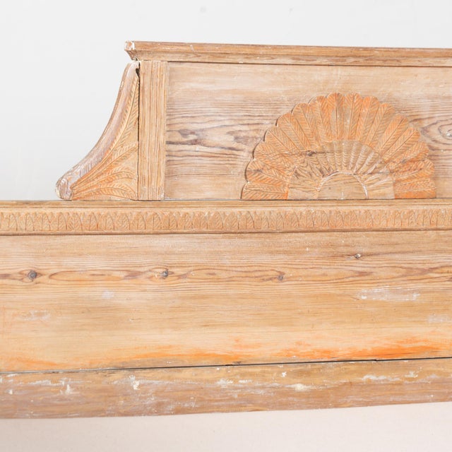 Early 19th Century Swedish Gustavian Pine Bench For Sale - Image 4 of 14