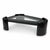XL Postmodern Glass Black Lacquer Triangular Coffee Table For Sale